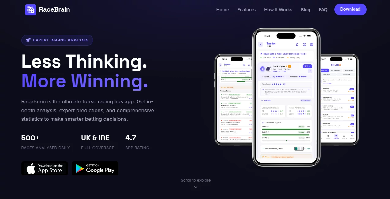 Screenshot of RaceBrain – An AI tool in the ,AI Fun Tools  category, showcasing its interface and key features.