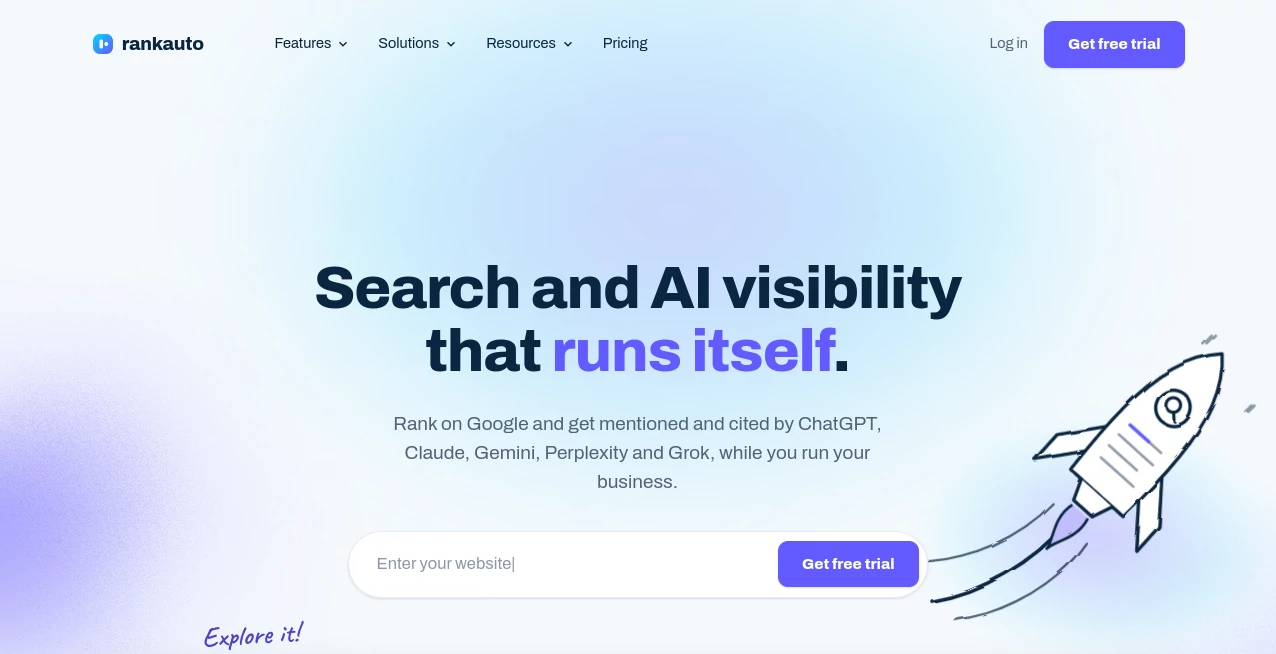Screenshot of Rankauto – An AI tool in the ,AI Copywriting ,AI Creative Writing ,AI Content Generator ,Text & Writing  category, showcasing its interface and key features.