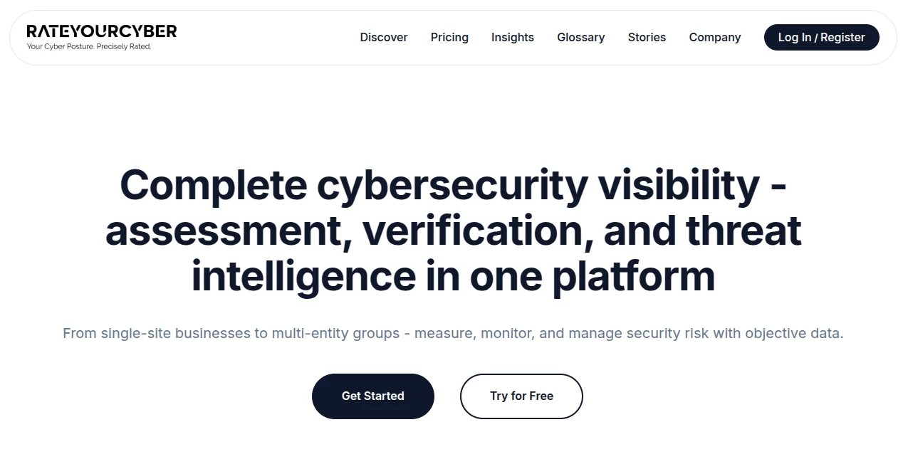 Screenshot of RateYourCyber – An AI tool in the ,AI Research Tool  category, showcasing its interface and key features.