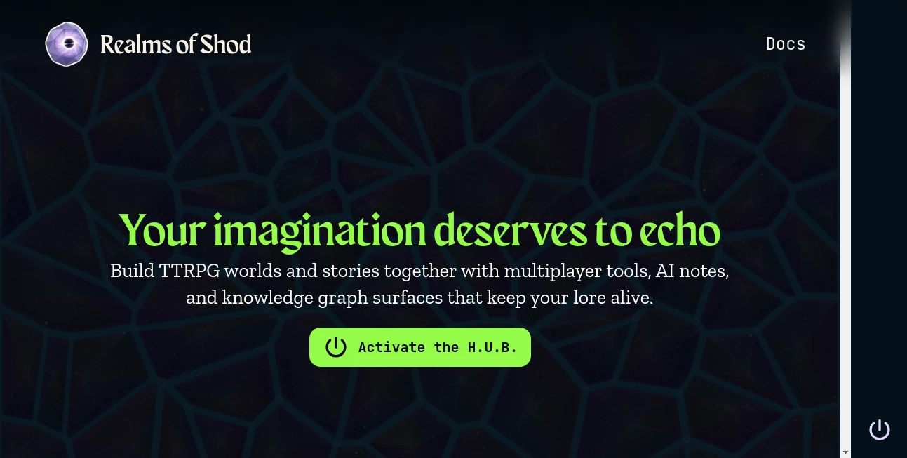 Screenshot of Realms of Shod – An AI tool in the ,AI Life Assistant ,AI Fun Tools ,AI Game ,Other  category, showcasing its interface and key features.