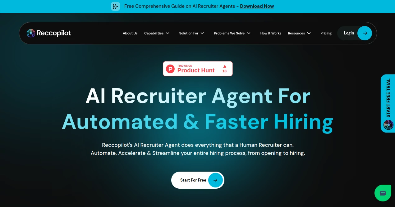 Screenshot of Reccopilot – An AI tool in the ,AI Cover Letter Generator ,AI Interview Assistant ,AI Recruiting ,AI Resume Builder  category, showcasing its interface and key features.