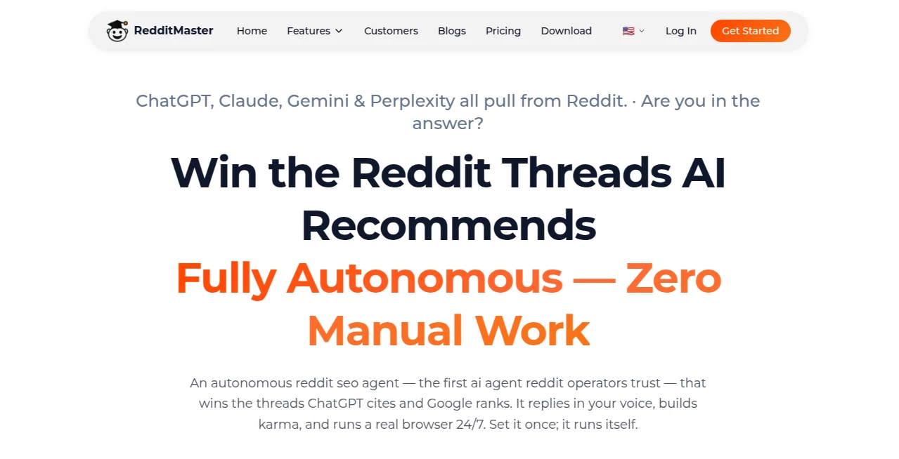 Screenshot of RedditMaster – An AI tool in the ,AI Analytics Assistant ,AI SEO Assistant ,AI Social Media Assistant ,Marketing ,AI Lead Generation  category, showcasing its interface and key features.