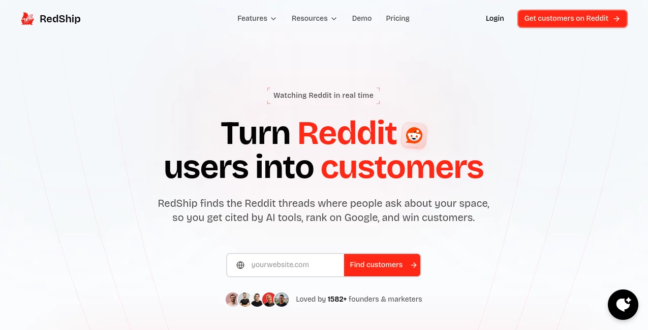 Screenshot of RedShip – An AI tool in the ,AI SEO Assistant ,AI Social Media Assistant ,AI Marketing Plan Generator ,AI Lead Generation  category, showcasing its interface and key features.