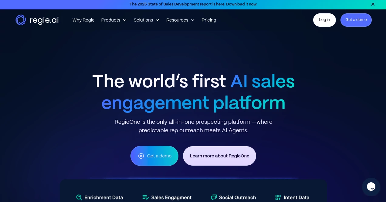 Screenshot of Regie.ai – An AI tool in the ,AI Lead Generation ,AI Content Generator ,AI Email Generator ,AI Response Generator  category, showcasing its interface and key features.