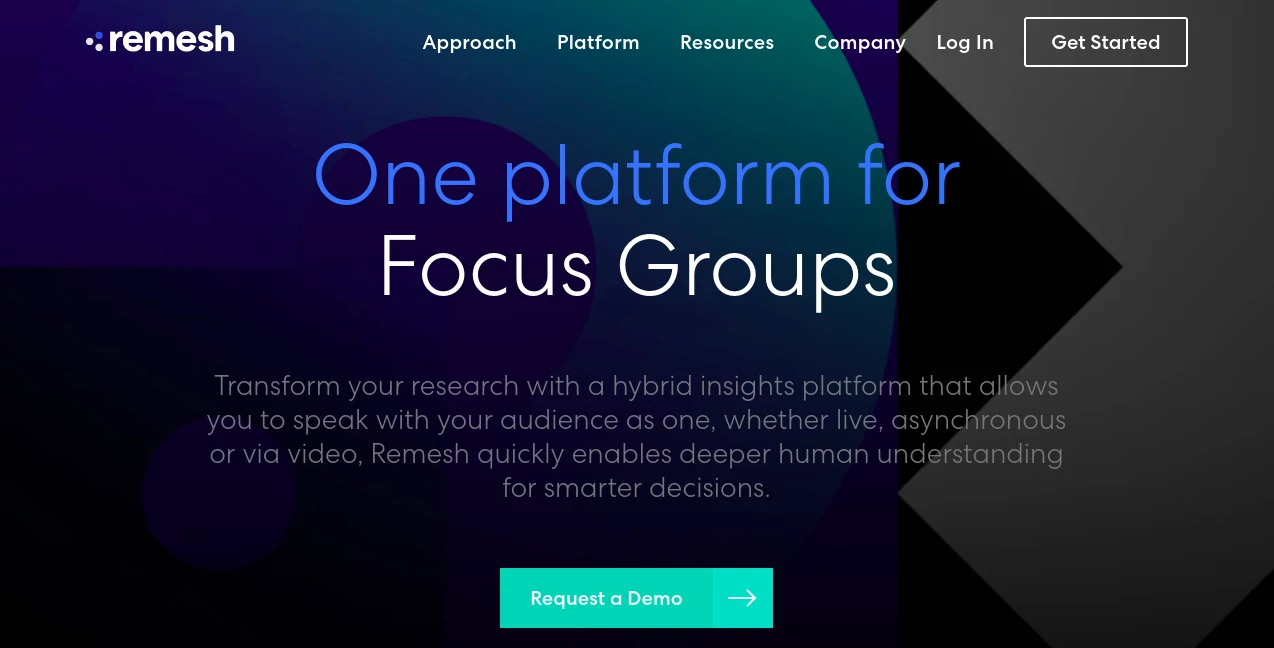Screenshot of Remesh AI – An AI tool in the ,AI Research Tool ,AI Team Collaboration ,AI Customer Service Assistant ,AI Analytics Assistant  category, showcasing its interface and key features.