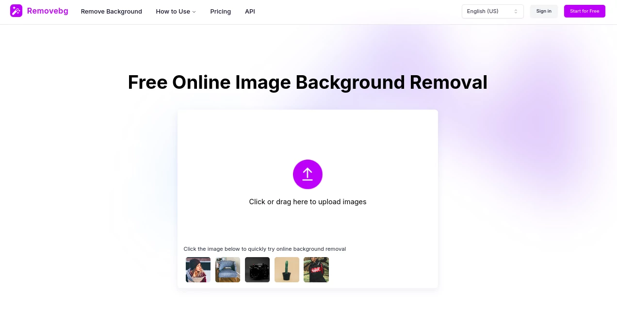 Screenshot of Removebg one – An AI tool in the ,AI Background Remover  category, showcasing its interface and key features.