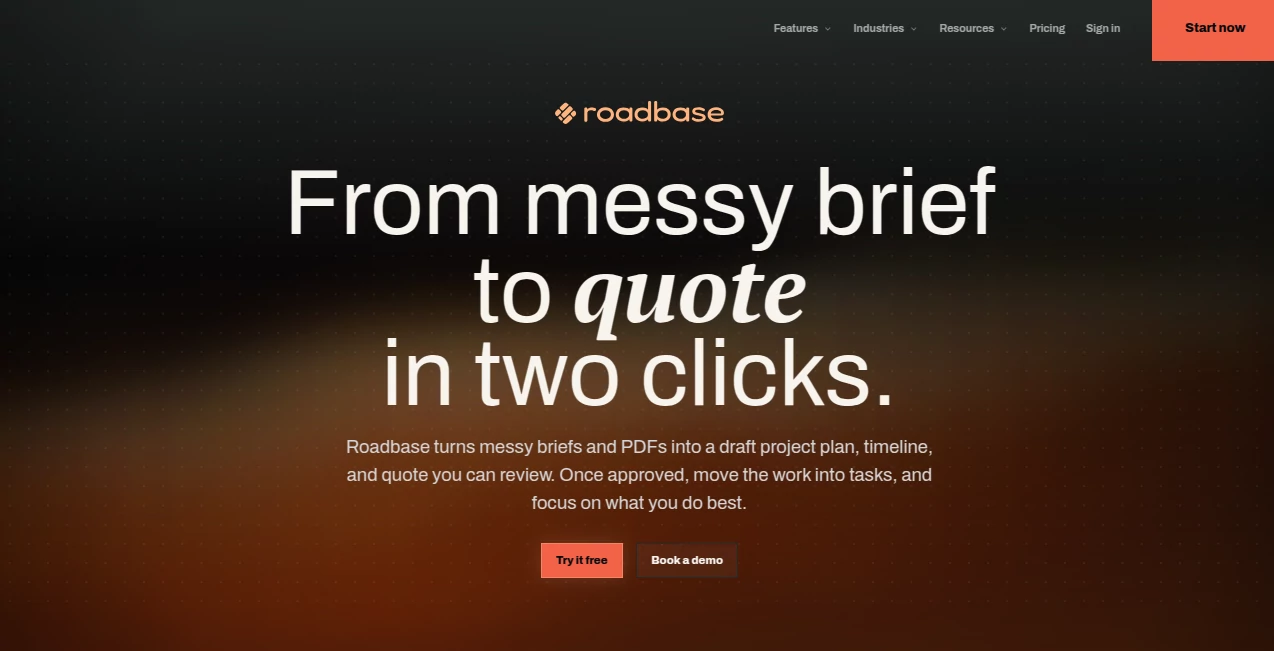 Screenshot of Roadbase – An AI tool in the ,AI Workflow Management ,AI Project Management ,AI Productivity Tools  category, showcasing its interface and key features.