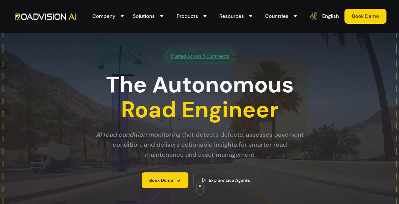 Screenshot of RoadVision AI – An AI tool in the ,AI Maps Generator ,AI Data Mining ,AI Developer Tools ,AI Research Tool  category, showcasing its interface and key features.