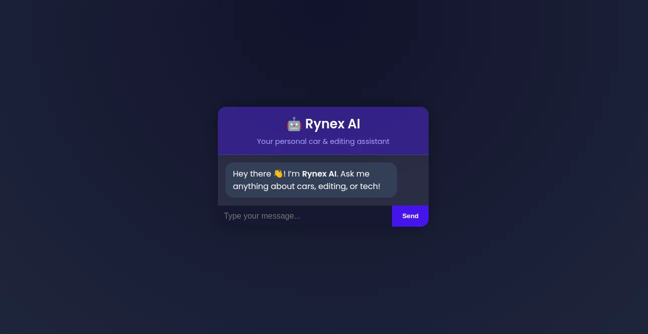 Screenshot of RynexAI – An AI tool in the ,AI Writing Assistants ,AI Chatbot  category, showcasing its interface and key features.