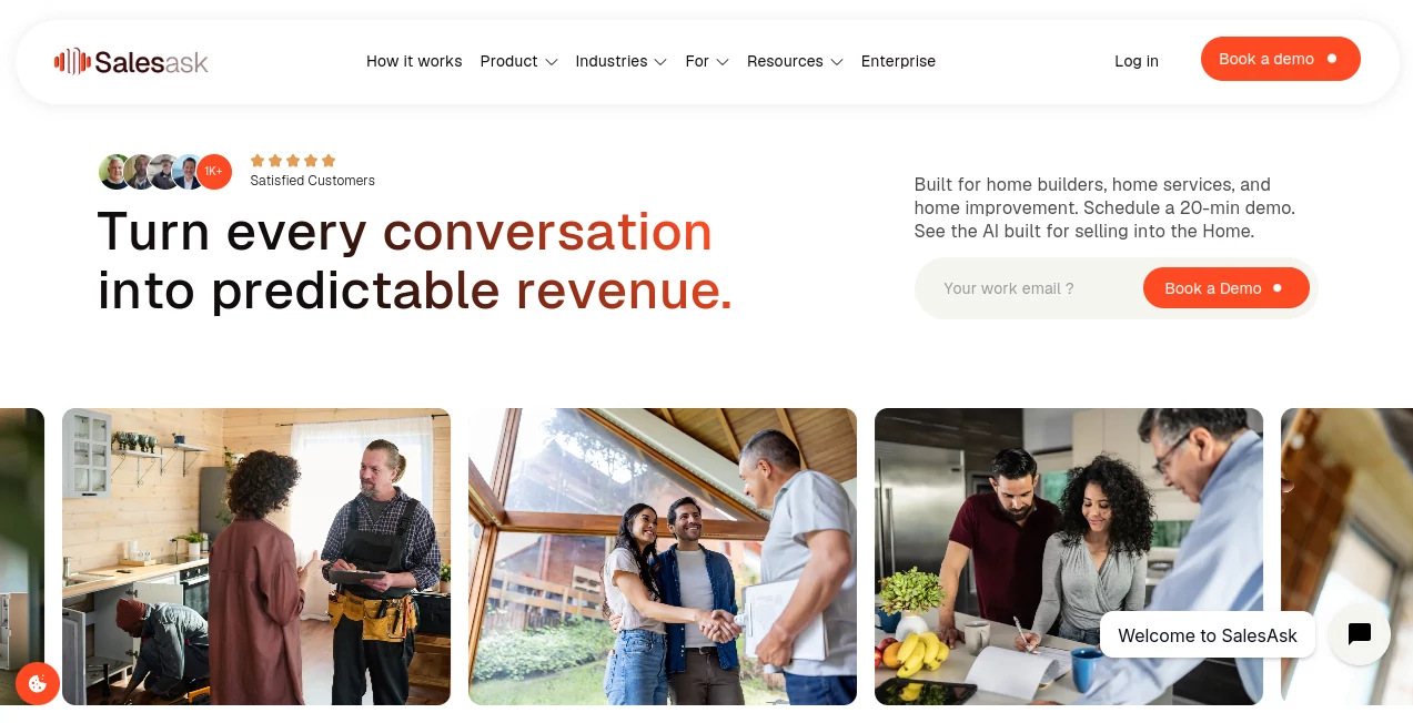Screenshot of SalesAsk – An AI tool in the ,AI Sales Assistant ,AI Customer Service Assistant ,AI CRM Assistant  category, showcasing its interface and key features.