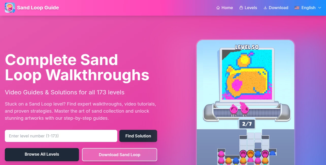 Screenshot of sand loop – An AI tool in the ,AI Game ,AI Fun Tools  category, showcasing its interface and key features.
