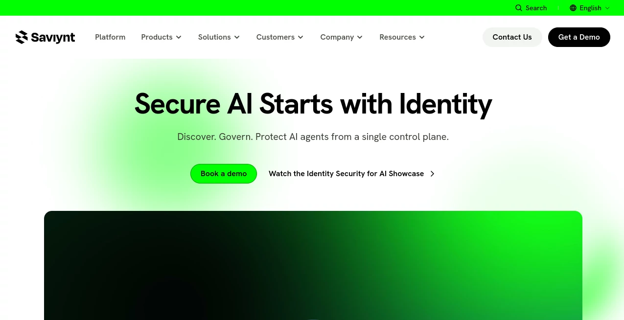 Screenshot of Saviynt Identity Security for AI – An AI tool in the ,AI API Design ,AI Developer Tools ,AI Business Ideas Generator ,AI Workflow Management  category, showcasing its interface and key features.