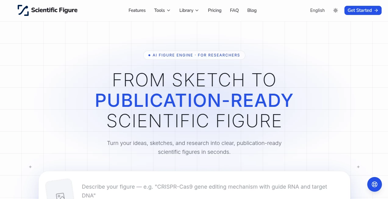 Screenshot of Scientific Figure – An AI tool in the ,AI Diagram Generator ,AI Illustration Generator ,AI Presentation Generator ,AI Graphic Design  category, showcasing its interface and key features.