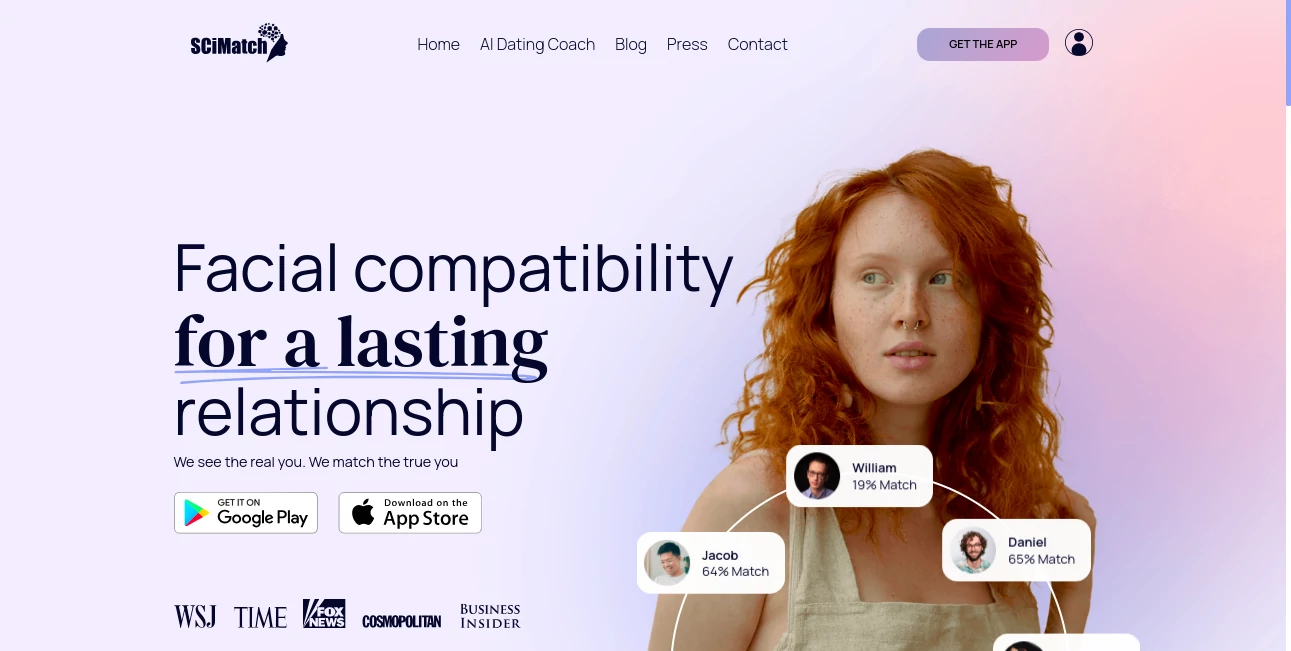 Screenshot of SCiMatch – An AI tool in the ,AI Dating Assistant ,AI Life Assistant ,AI Fun Tools  category, showcasing its interface and key features.