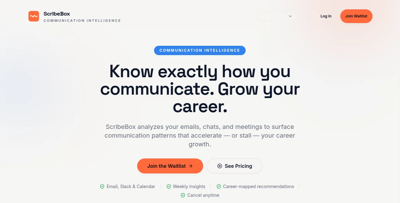 Screenshot of ScribeBox – An AI tool in the ,Other ,AI Productivity Tools ,AI Team Collaboration ,AI Notes Assistant  category, showcasing its interface and key features.