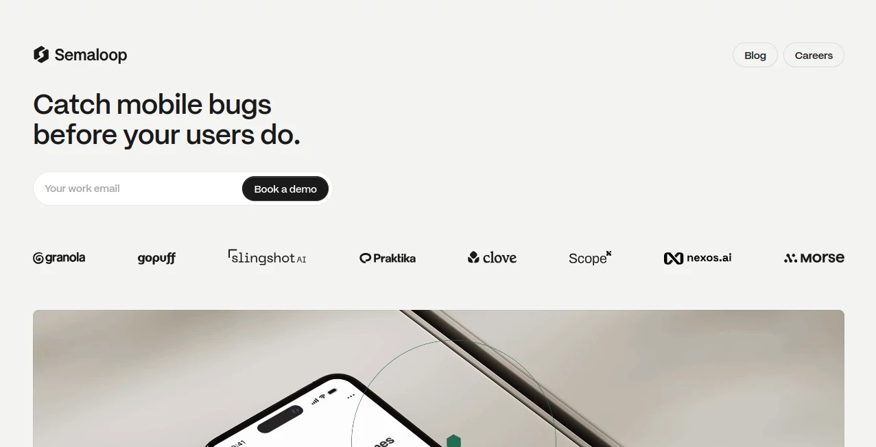 Screenshot of Semaloop – An AI tool in the ,AI Testing & QA ,AI Developer Tools ,AI Monitor & Report Builder  category, showcasing its interface and key features.