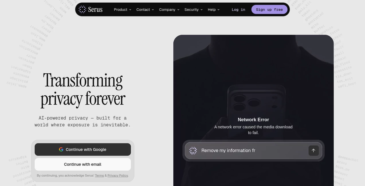 Screenshot of Serus – An AI tool in the ,AI API Design ,AI Research Tool  category, showcasing its interface and key features.