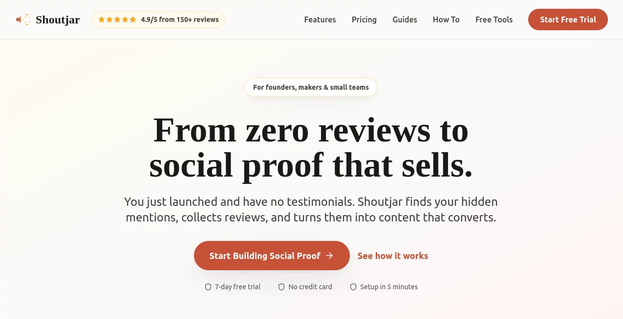 Screenshot of Shoutjar – An AI tool in the ,AI Analytics Assistant ,AI Customer Service Assistant ,AI Social Media Assistant ,AI Marketing Plan Generator  category, showcasing its interface and key features.