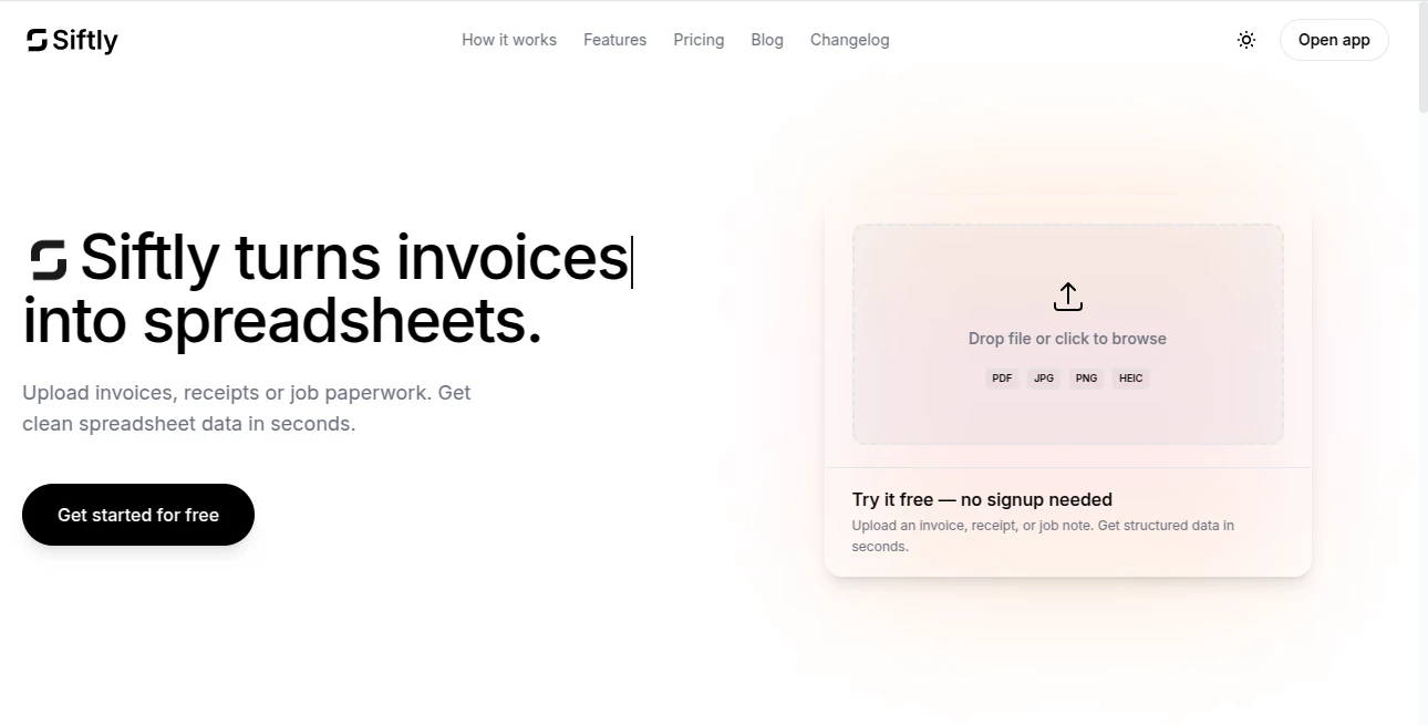 Screenshot of Siftly – An AI tool in the ,AI Data Mining ,AI PDF ,AI Documents Assistant  category, showcasing its interface and key features.