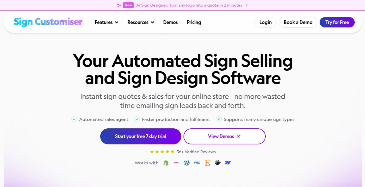 Screenshot of Sign Customiser – An AI tool in the ,AI Design Assistant ,AI Documents Assistant ,AI Image to Image ,AI Files Assistant  category, showcasing its interface and key features.