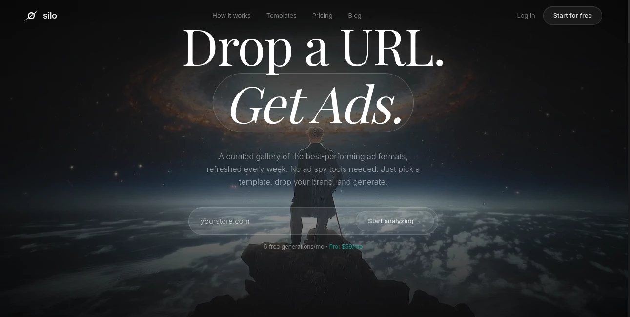 Screenshot of Silo AI – An AI tool in the ,AI Facebook Assistant ,AI Ad Creative Assistant ,AI Ad Generator ,AI Digital Marketing Generator  category, showcasing its interface and key features.