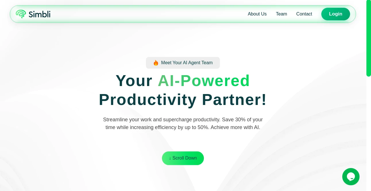 Screenshot of Simbli – An AI tool in the ,AI Story Writing ,AI Animated Video ,AI Image to Video ,AI Presentation Generator  category, showcasing its interface and key features.