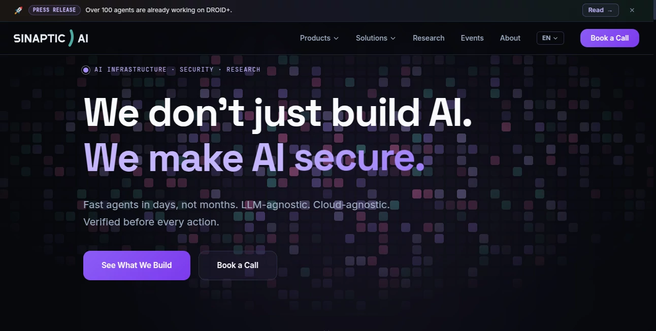 Screenshot of Sinaptic AI – An AI tool in the ,AI Research Tool ,AI Productivity Tools ,AI Workflow Management ,Large Language Models (LLMs)  category, showcasing its interface and key features.