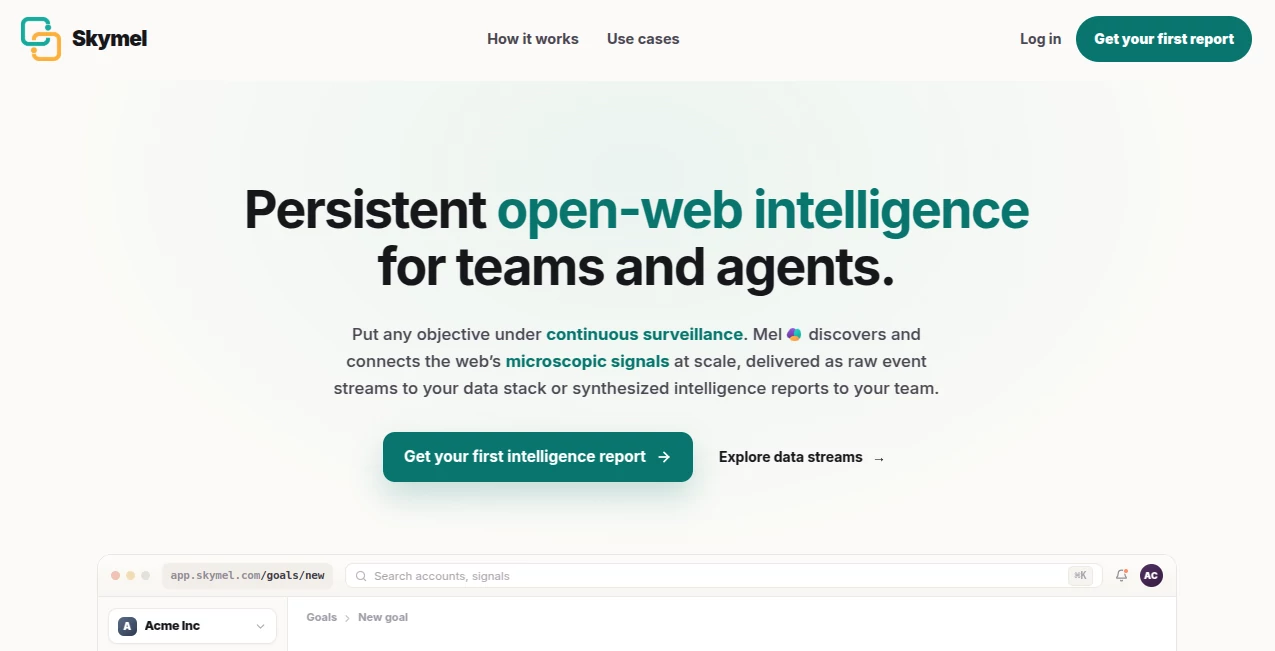 Screenshot of Skymel – An AI tool in the ,AI Workflow Management ,AI No-Code & Low-Code ,AI Task Management ,AI Developer Tools  category, showcasing its interface and key features.