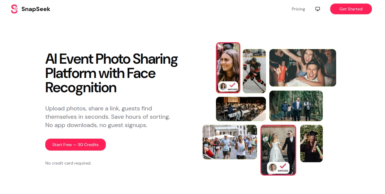 Screenshot of SnapSeek – An AI tool in the ,AI Photo & Image Generator ,AI Photography ,AI Image Scanning ,AI Image Recognition  category, showcasing its interface and key features.