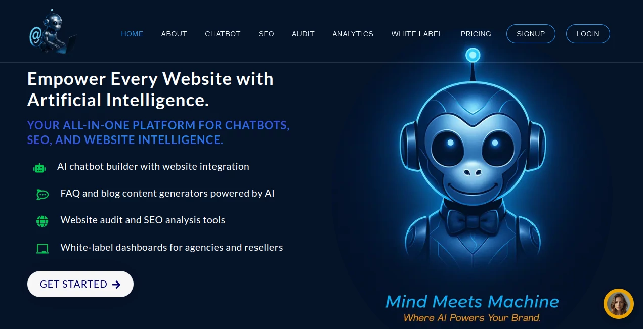 Screenshot of SNOBBOTS AI PLATFORM – An AI tool in the ,AI Content Generator ,AI Customer Service Assistant ,AI SEO Assistant ,AI Chatbot  category, showcasing its interface and key features.