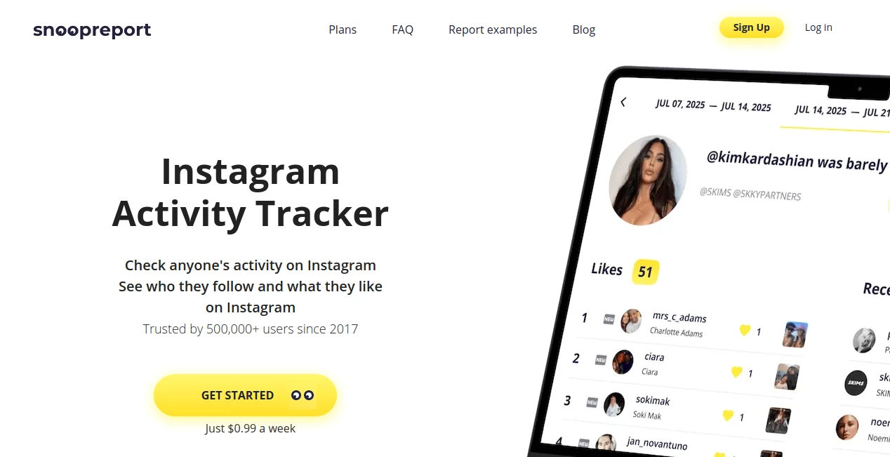 Screenshot of Snoopreport – An AI tool in the ,AI Instagram Assistant ,AI Social Media Assistant ,AI Analytics Assistant  category, showcasing its interface and key features.