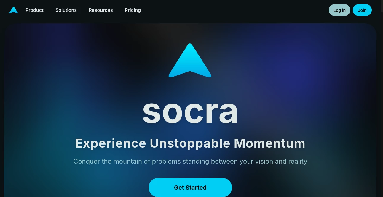 Screenshot of socra – An AI tool in the ,AI Coaching ,AI Knowledge Management ,AI Team Collaboration ,AI Knowledge Base  category, showcasing its interface and key features.