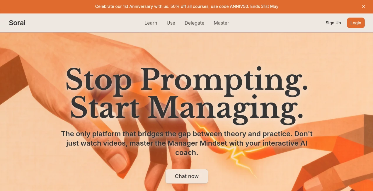 Screenshot of Sorai Academy – An AI tool in the ,AI Coaching ,AI Course ,AI Knowledge Management ,AI Education Assistant  category, showcasing its interface and key features.