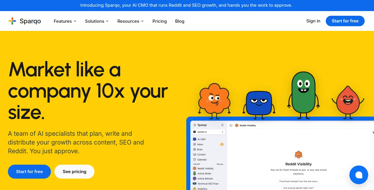 Screenshot of Sparqo AI – An AI tool in the ,AI Search Engine ,AI E-commerce Assistant ,AI Analytics Assistant ,AI CRM Assistant  category, showcasing its interface and key features.