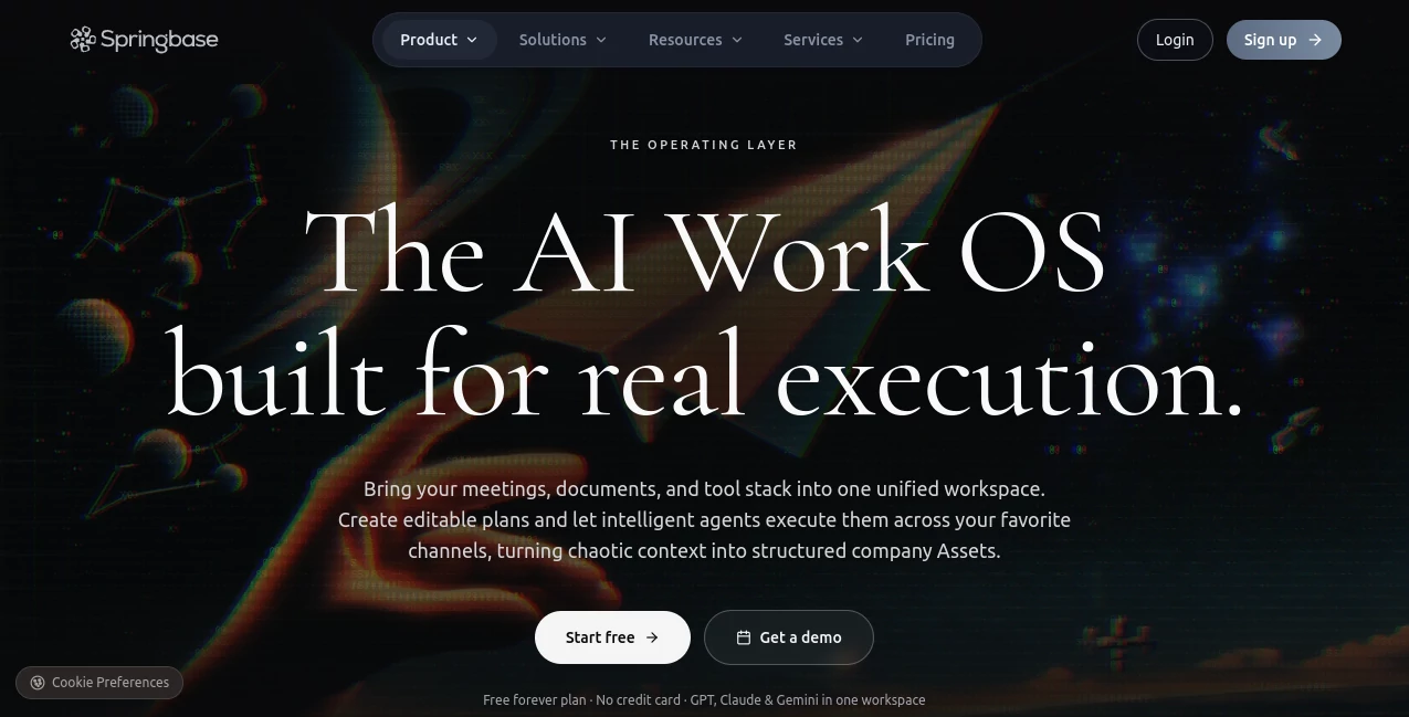Screenshot of Springbase – An AI tool in the ,AI No-Code & Low-Code ,AI API Design ,Code & IT ,AI Developer Tools  category, showcasing its interface and key features.