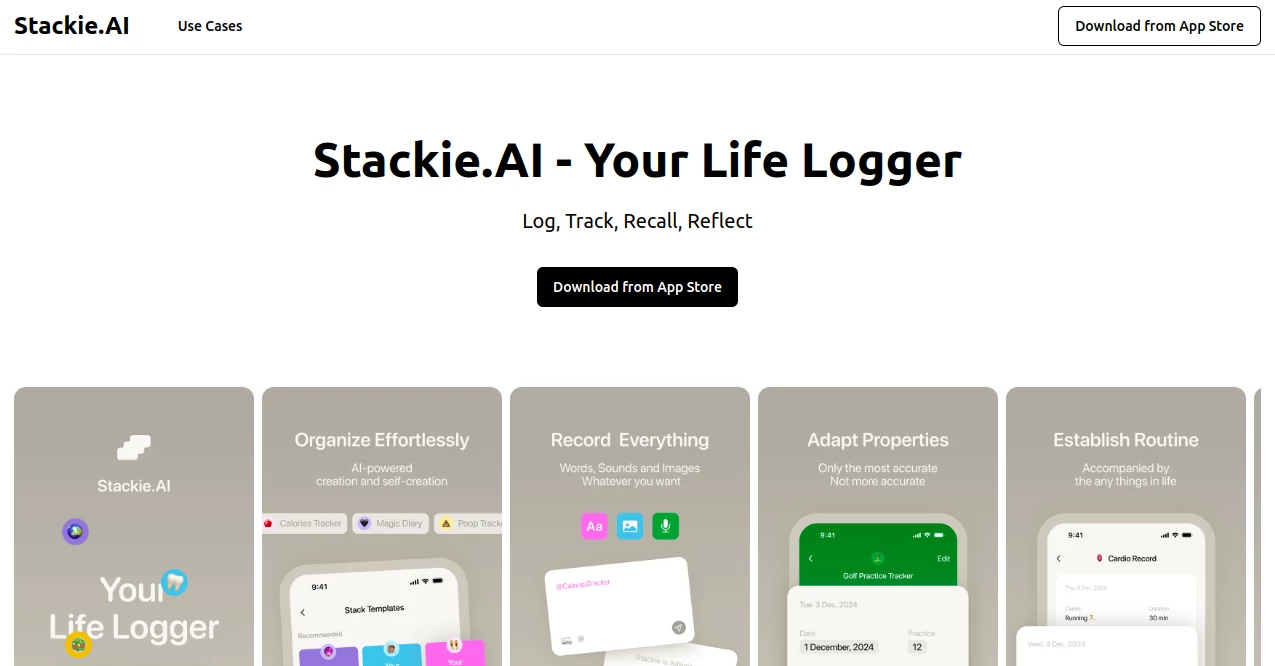 Screenshot of Stackie AI – An AI tool in the ,AI App Builder ,AI No-Code & Low-Code ,AI Code Generator ,AI Developer Tools  category, showcasing its interface and key features.