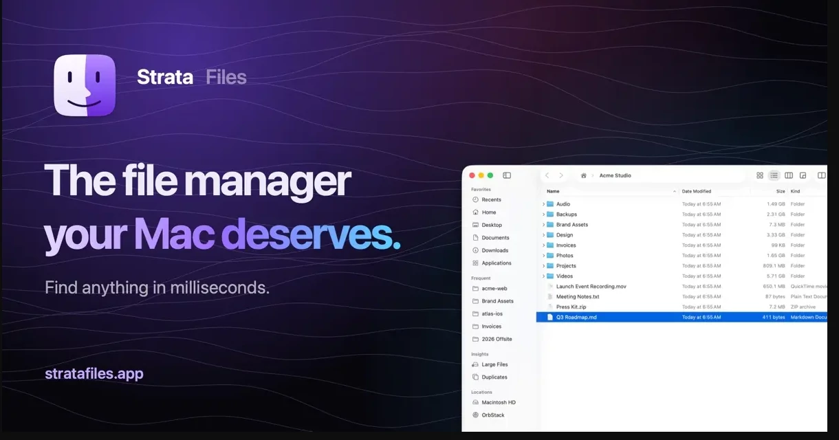 Screenshot of Strata Files – An AI tool in the ,AI Developer Tools ,AI DevOps Assistant  category, showcasing its interface and key features.