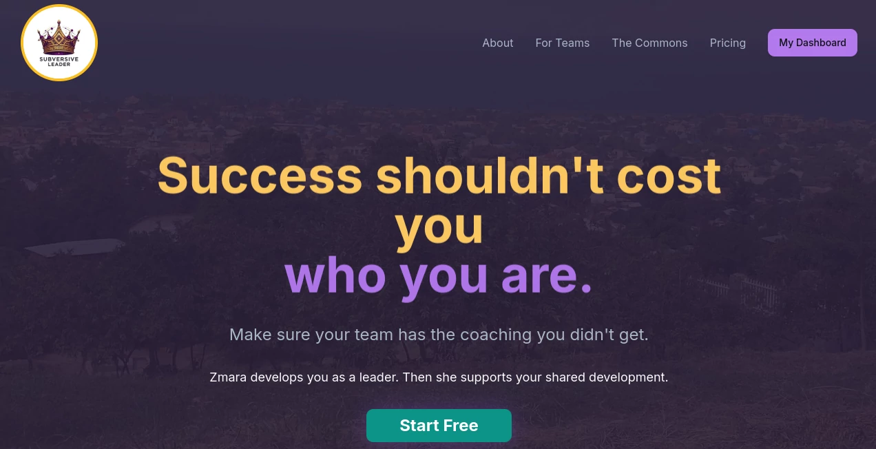 Screenshot of Subversive Leader – An AI tool in the ,AI Life Assistant ,AI Coaching  category, showcasing its interface and key features.