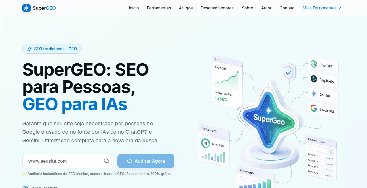 Screenshot of SuperGEO – An AI tool in the ,AI SEO Assistant ,AI Marketing Plan Generator ,AI Digital Marketing Generator ,AI Research Tool  category, showcasing its interface and key features.