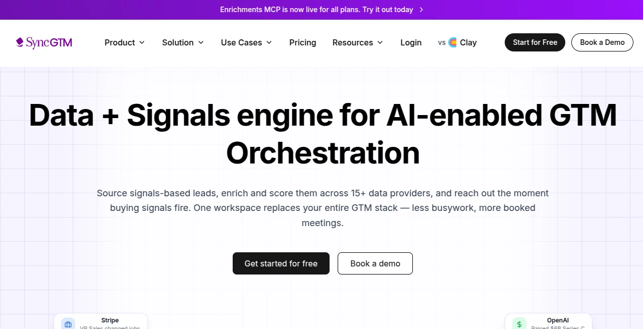 Screenshot of SyncGTM – An AI tool in the ,AI Analytics Assistant ,AI Developer Tools ,AI DevOps Assistant  category, showcasing its interface and key features.