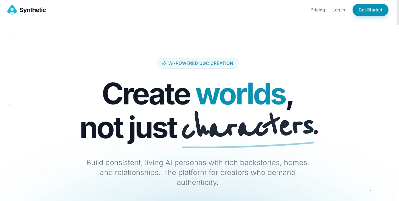 Screenshot of Synthetic Actor – An AI tool in the ,AI Personalized Video Generator ,AI Video Generator ,AI Voice Cloning ,AI UGC Video Generator  category, showcasing its interface and key features.