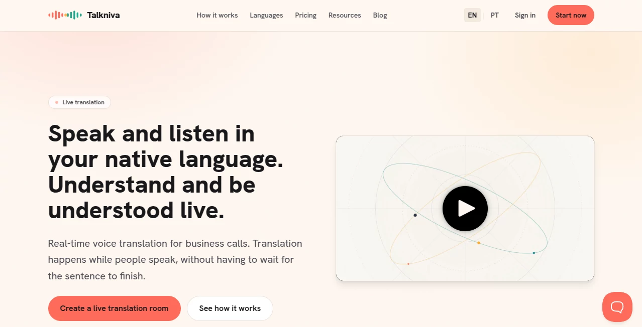 Screenshot of Talkniva – An AI tool in the ,AI Translate ,AI Voice & Audio Editing ,AI Speech Synthesis ,AI Voice Assistants  category, showcasing its interface and key features.