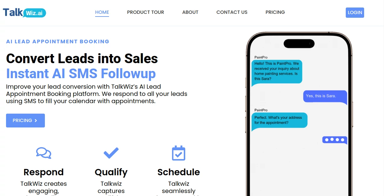 Screenshot of Talkwiz AI – An AI tool in the ,AI Writing Assistants ,AI Chatbot ,AI Productivity Tools  category, showcasing its interface and key features.