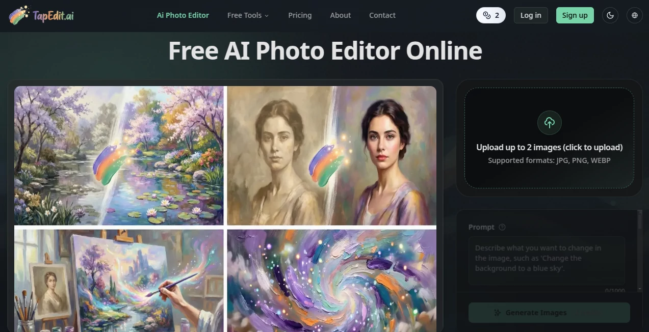 Screenshot of TapEdit – An AI tool in the ,AI Animated Video ,AI Video Editor ,AI Video Generator ,AI Short Clips Generator  category, showcasing its interface and key features.