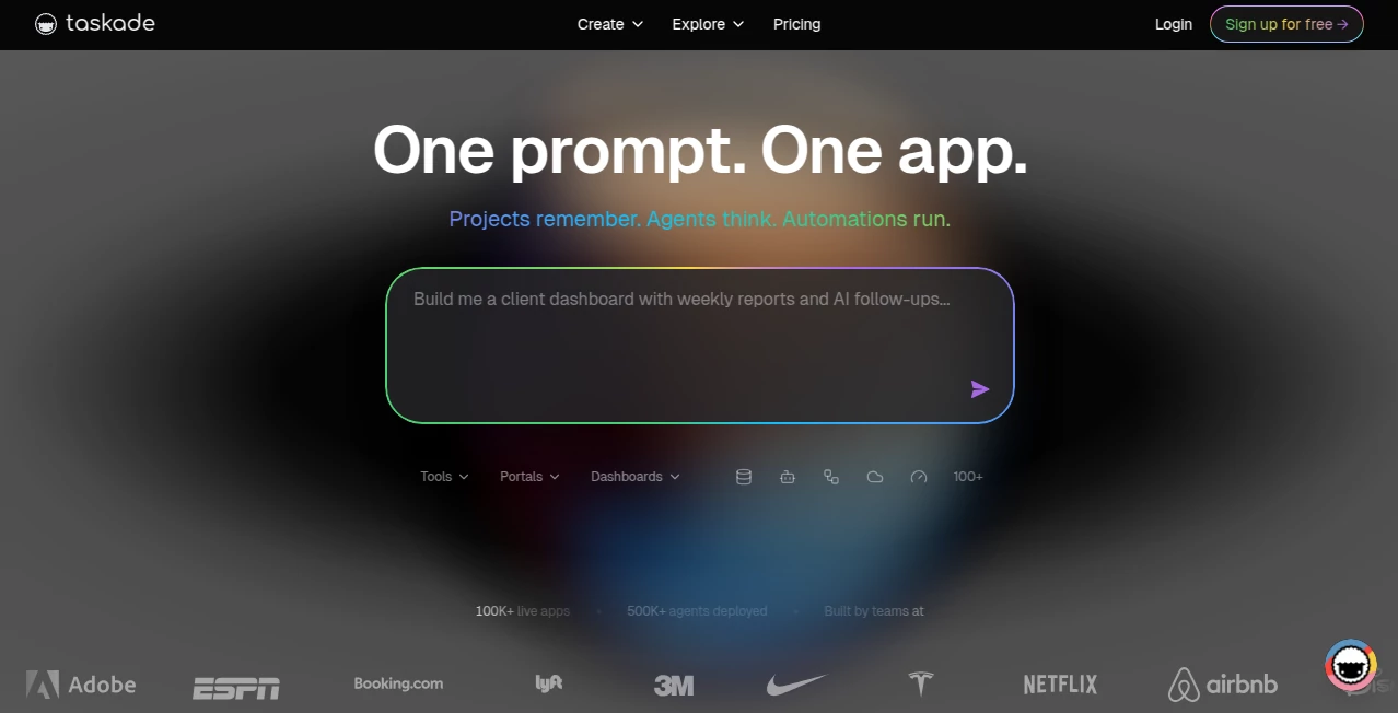 Screenshot of Taskade – An AI tool in the ,AI Productivity Tools ,AI Team Collaboration ,AI Notes Assistant ,AI Workflow Management  category, showcasing its interface and key features.