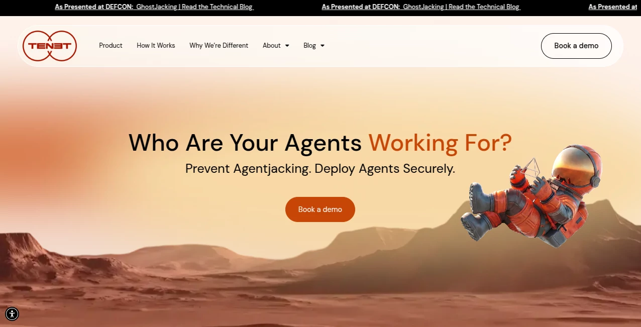 Screenshot of Tenet Security – An AI tool in the ,AI Testing & QA ,AI Developer Tools ,AI DevOps Assistant  category, showcasing its interface and key features.