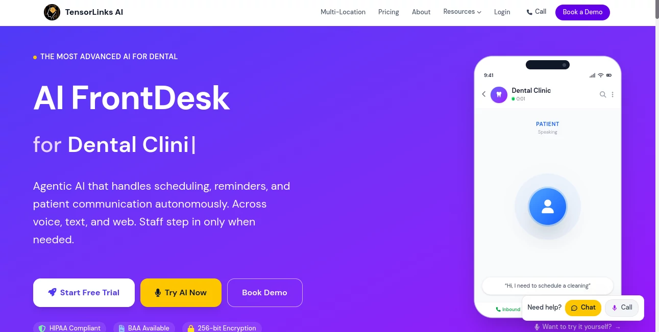 Screenshot of TensorLinks AI – An AI tool in the ,AI Analytics Assistant ,AI Social Media Assistant ,AI Lead Generation  category, showcasing its interface and key features.
