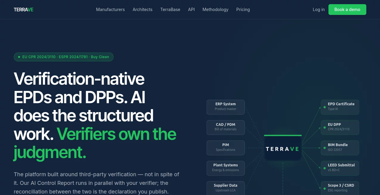 Screenshot of Terrave – An AI tool in the ,AI Research Tool ,AI Business Ideas Generator ,AI Analytics Assistant ,AI Healthcare  category, showcasing its interface and key features.