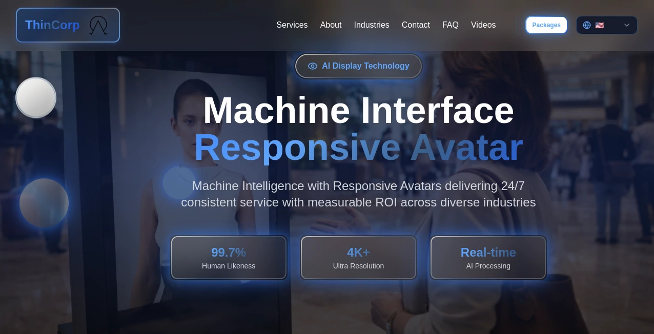 Screenshot of ThinCorp Switzerland – An AI tool in the ,AI Voice Assistants ,AI Business Ideas Generator ,AI Customer Service Assistant ,AI Chatbot  category, showcasing its interface and key features.