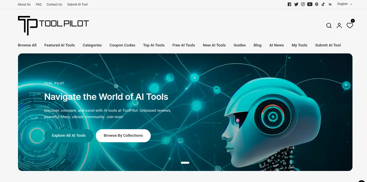 Screenshot of ToolPilot AI – An AI tool in the ,AI Tools Directory  category, showcasing its interface and key features.